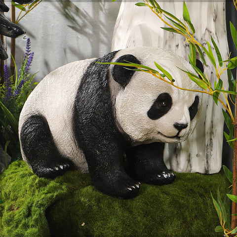 Concrete Panda Statue for Decoration