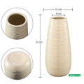 Elegant cream ceramic vase with a modern design