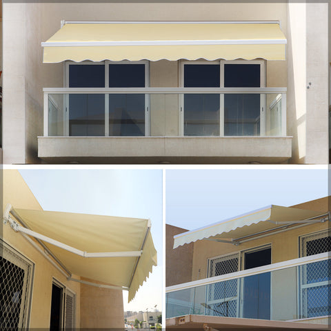 Adjustable window shade for sun protection on windows and patios