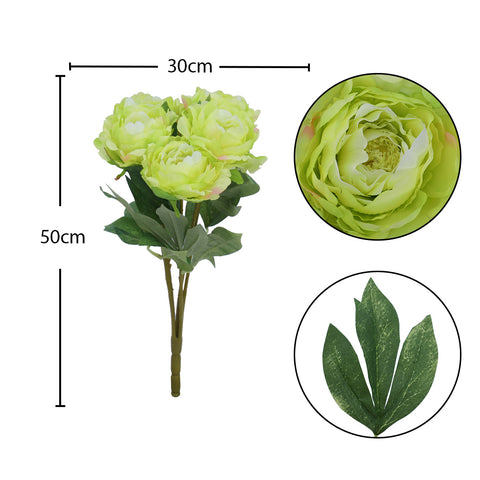 Artificial Silk Peony Flowers