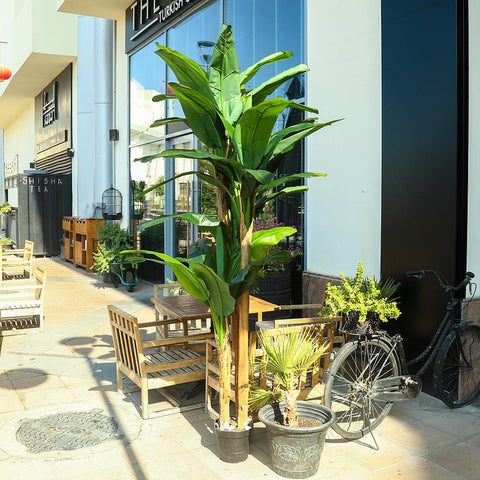 Faux banana plant 2.7m high for modern interiors