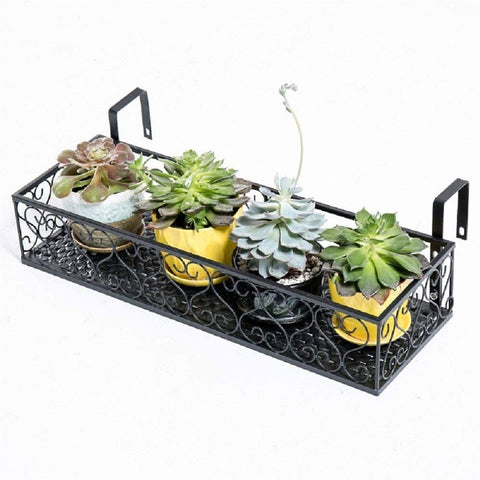 Hanging Rack Balcony Rail Planter Shelf