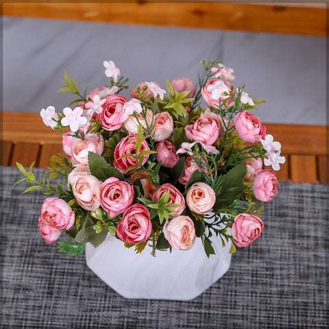 Mini Artificial Peony Flowers