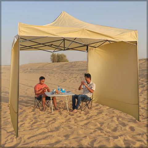 Waterproof canopy for outdoor events with foldable design and easy transport