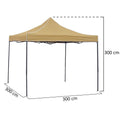 Waterproof patio canopy with versatile use for gardens, picnics, and events