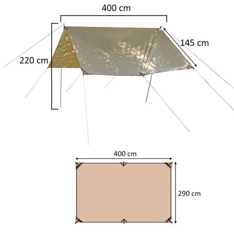 Lightweight Waterproof Tent Tarp