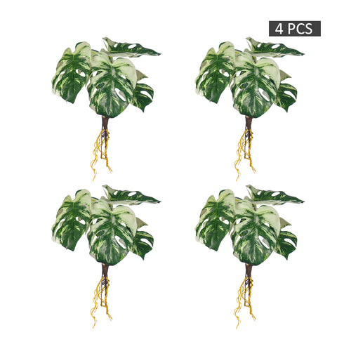 Fake monstera leaves for modern home decor