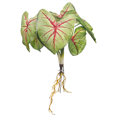 Lifelike caladium plant for home and office decor