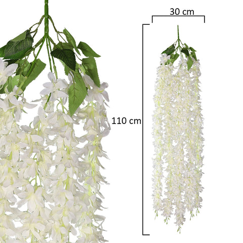 2pcs Trailing Blossom Spray Ivory