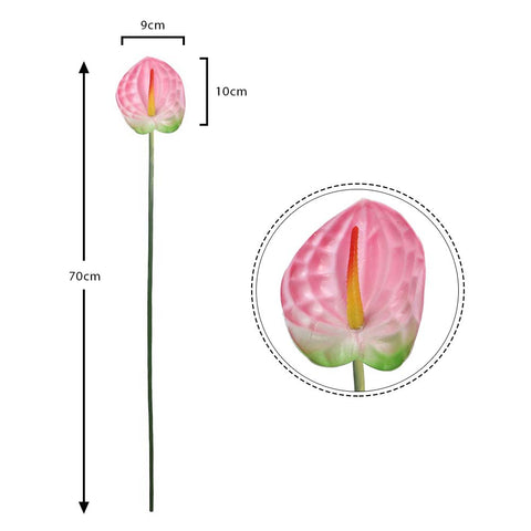 Artificial Single Anthurium Flower