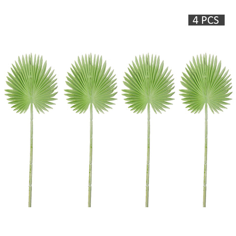 Artificial palm leaves for outdoor gardens