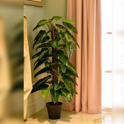 Lifelike artificial philodendron scandens for home styling