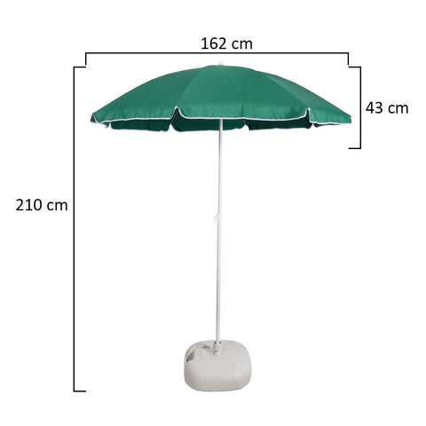 Oversized patio umbrella providing shade