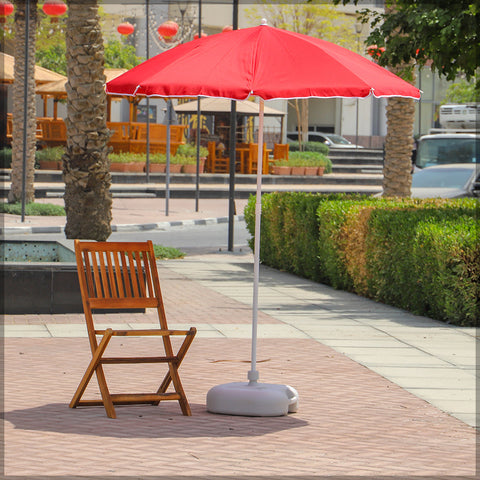 Outdoor umbrella with air vent for better airflow