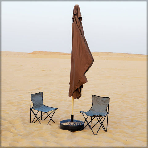 Large outdoor umbrella offering sun protection