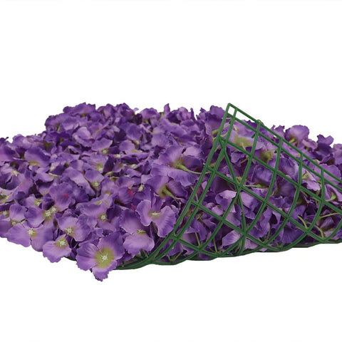 Artificial Hydrangea Wall Panel Purple