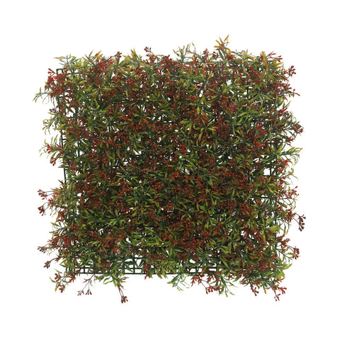 Artificial Wall Grass Panel Red