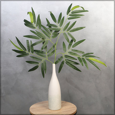 Realistic UV artificial bamboo and ficus leaves for outdoor greenery