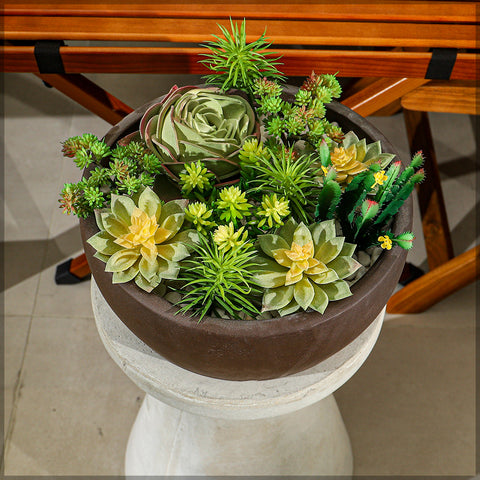 Round Concrete Planter Pot