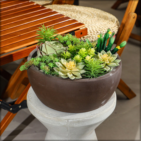 Round Concrete Planter Pot