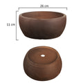 Large round indoor planter