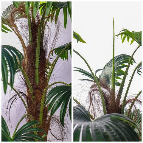 Artificial potted palm tree adding elegance to any room