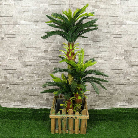 Wooden Planter With Removable Zinc Metal-HC94A-L