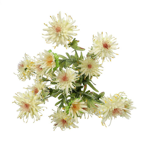 Set of Artificial Silk Daisy Flowers White