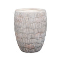 Stylish layered concrete pot for outdoor spaces