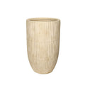 Distressed texture linear design vase