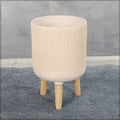 Concrete planter pot with stand