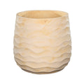 Stylish cream concrete plant pot