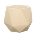 Cream diamond planter for indoor and outdoor use