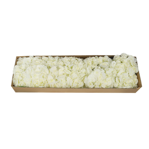 Silk Artificial Hydrangea Flowers White