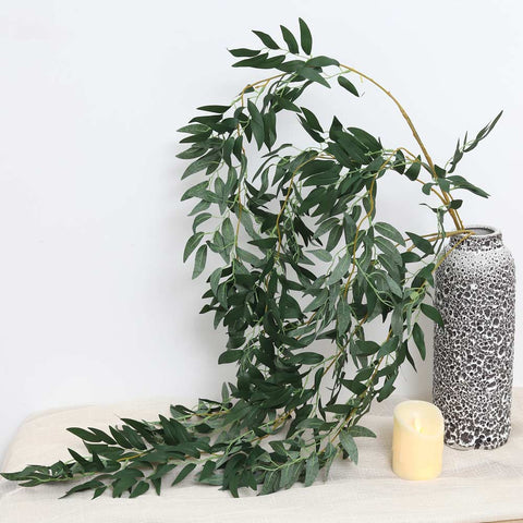 Faux Italian ruscus greenery for rustic home decorations