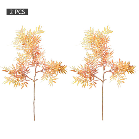 Plastic leaf branch for home decor and floral designs