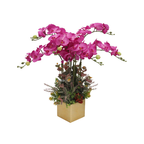 Artificial Silk Orchid Flowers Purple