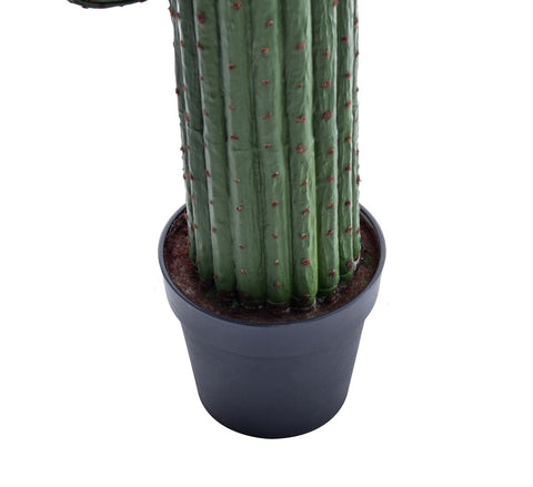 Nearly Natural Tall Artificial Cactus Plant With Plastic Pot