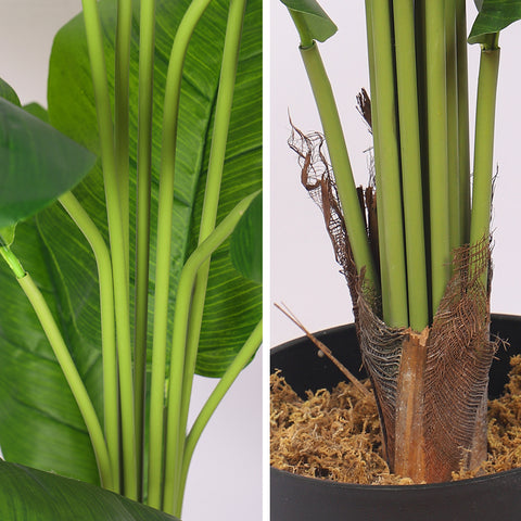 Artificial peace lily in a modern decorative pot