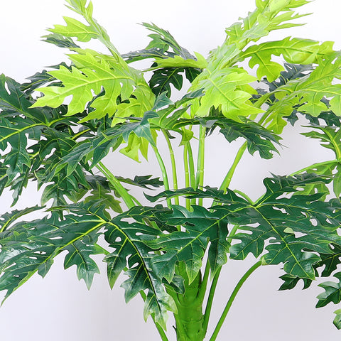 Large Artificial Papaya Plant for Tropical Decor