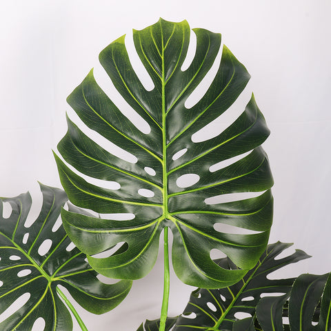 Faux monstera leaves for vibrant home decor