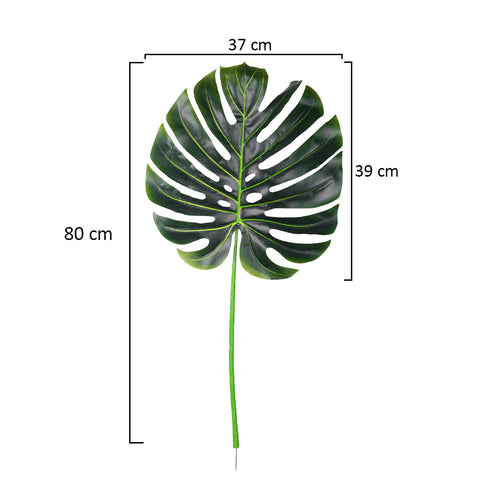 Monstera leaf faux greenery