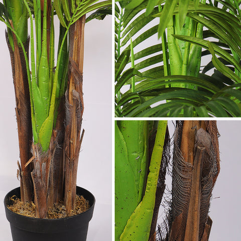 Artificial green palm plant