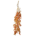 Hanging artificial autumn leaves