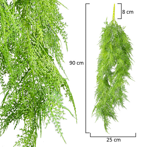 Faux asparagus fern leaves for event styling