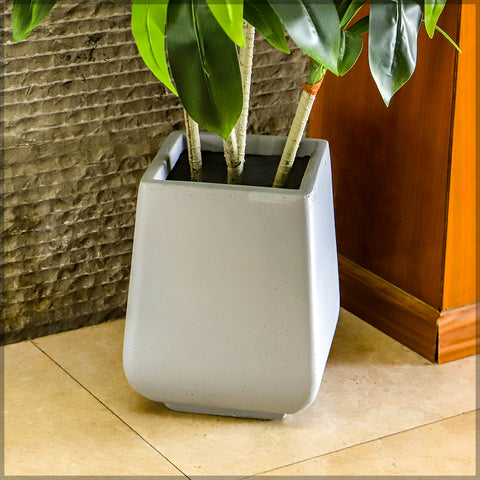 Large square concrete planter