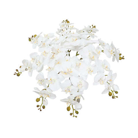 Artificial Silk Orchid Flowers White