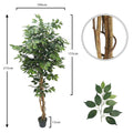 Faux ficus tree 2.1 m tall for indoor styling