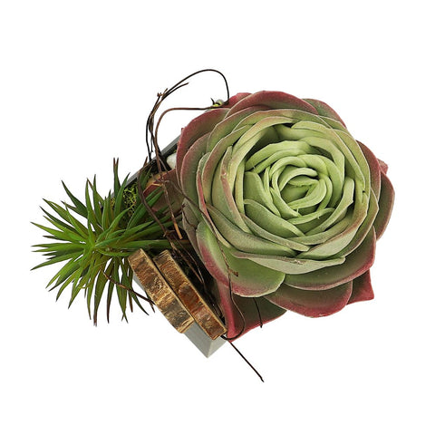 Artificial Potted Succulent Plant