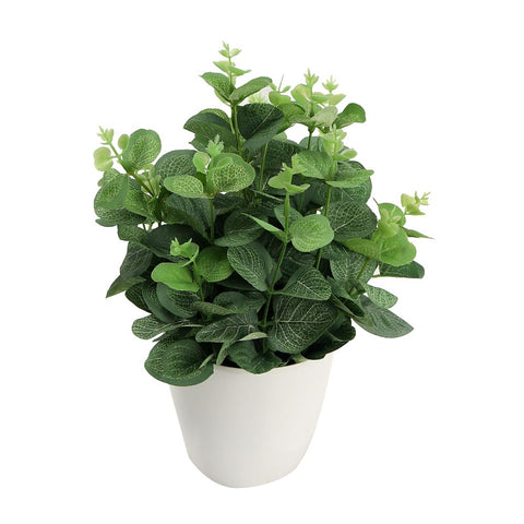 Artificial Potted Eucalyptus Leaf Green